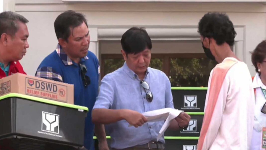 20221108 PAGEONE - PBBM relief aid