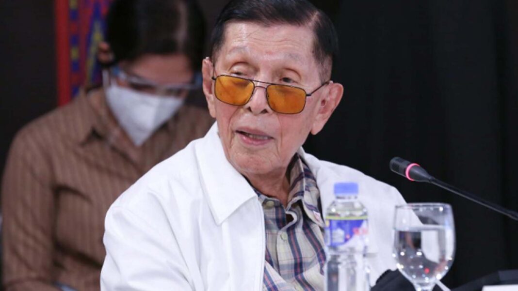 20221212 PAGEONE - Juan Ponce Enrile