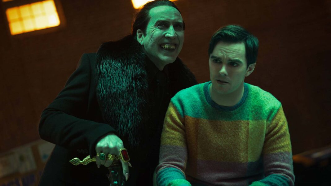 20230110 PAGEONE - Nicolas Cage as Dracula and Nicholas Hoult as Renfield