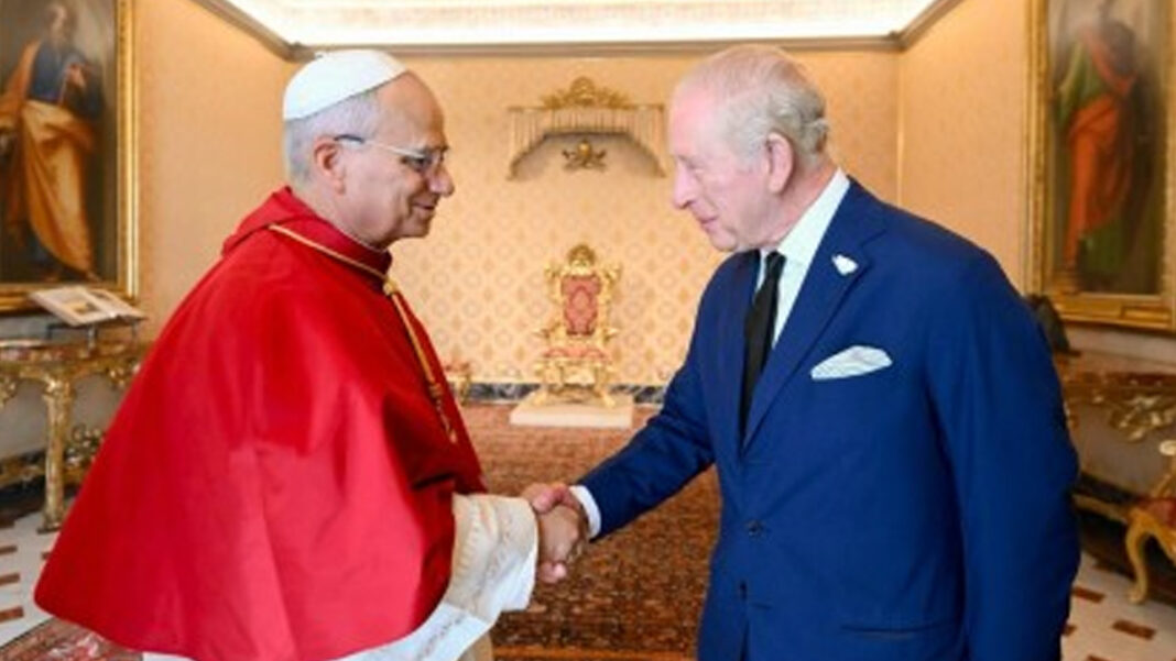 20251027 PAGEONE - Pope Leo XIV and King Charles